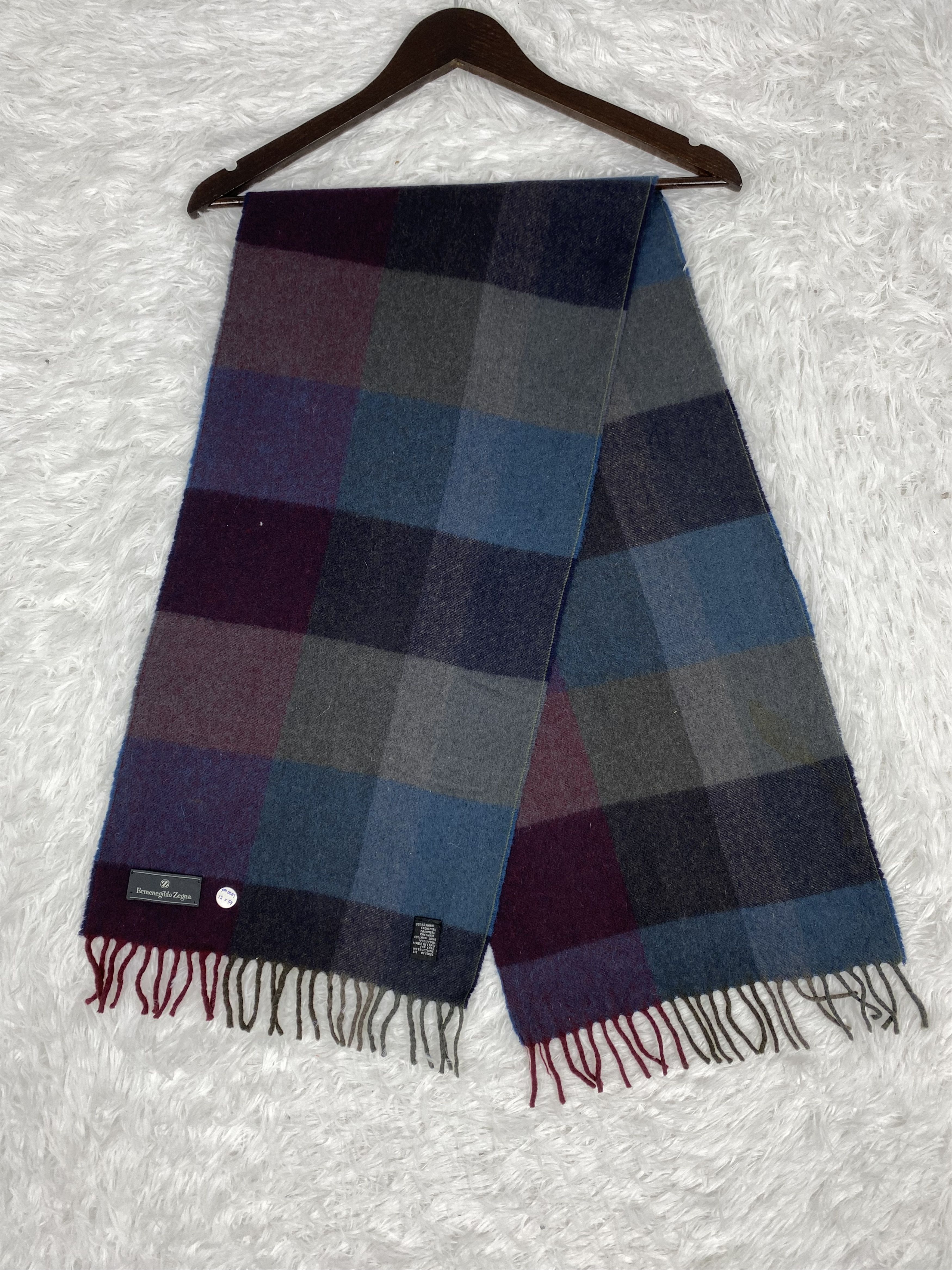 Ermenegildo Zegna × Vintage Vintage Ermenegildo Zegna Scarf / Muffler Neckwear PM0067 Size ONE SIZE - 1 Thumbnail