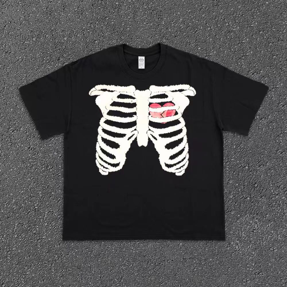 Vintage Black street style skull pattern cotton t-shirt Size US M / EU 48-50 / 2 - 1 Thumbnail