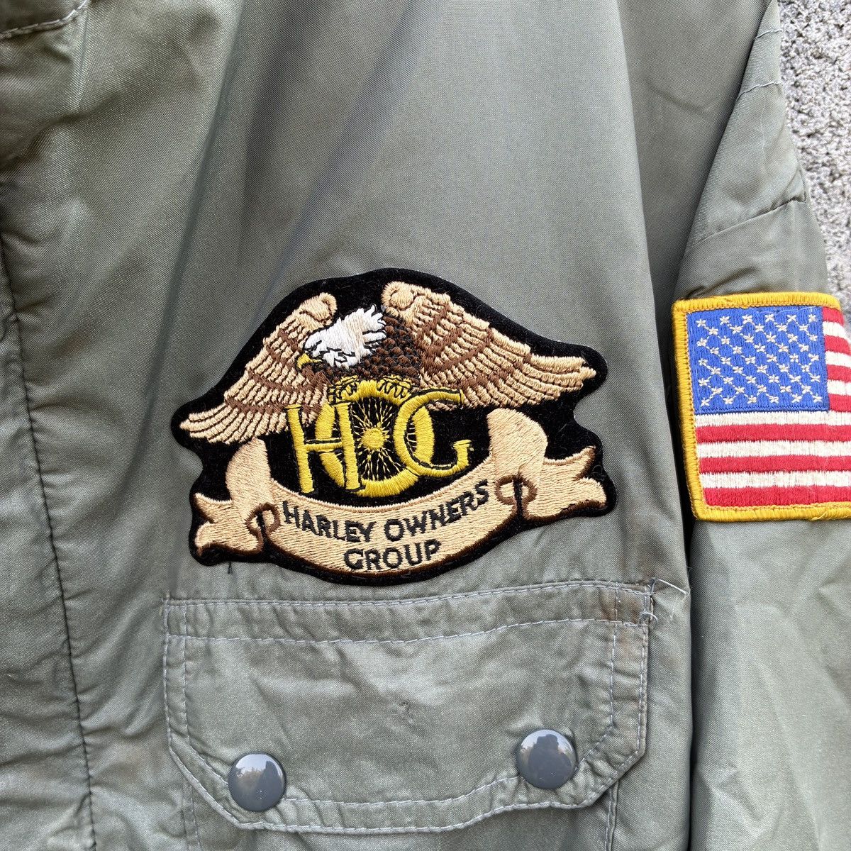 Other Vintage 80s Horizon Jacket Harley Owners Group HOG Warbirds Size US XL / EU 56 / 4 - 9 Thumbnail