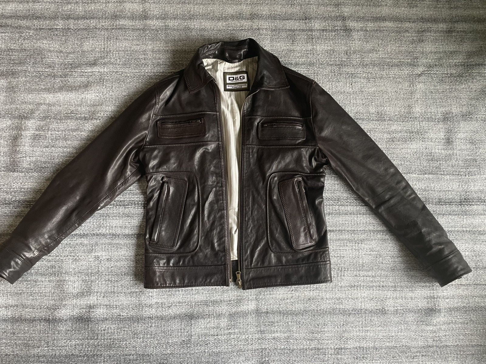 Dolce & Gabbana Dolce Gabbana Leather jacket Size US L / EU 52-54 / 3 - 2 Thumbnail