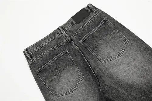 Jean Heavy punk washed distressed retro straight flared jeans y2k Size US 32 / EU 48 - 5 Thumbnail