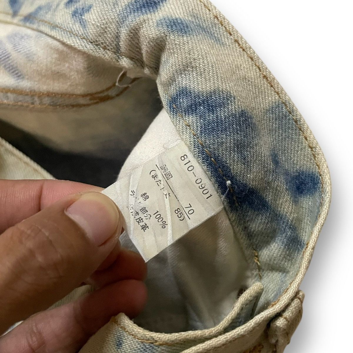 If Six Was Nine ORIGINAL SELVEDGE WAREHOUSE ACID WASH RARE RAW DENIM (28×43) Size US 28 / EU 44 - 8 Thumbnail