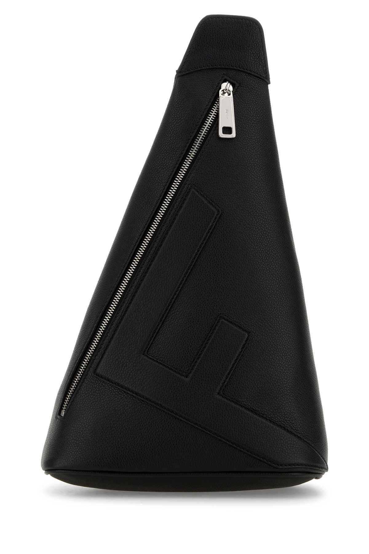 Fendi Black Leather Fendi Cono Backpack Size ONE SIZE - 1 Thumbnail