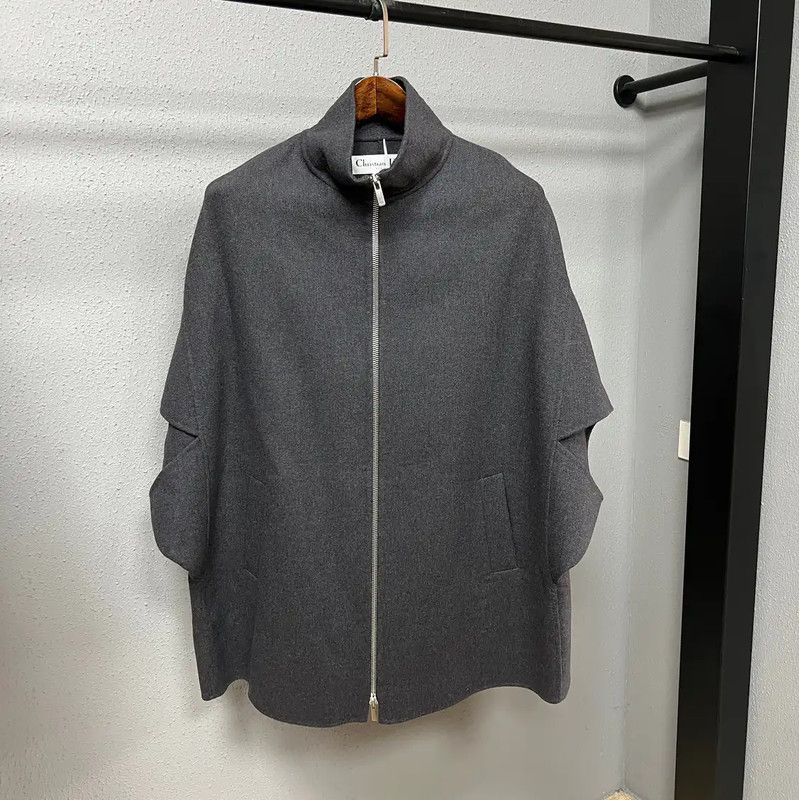 Dior Gray Wool Women's Coat 0089