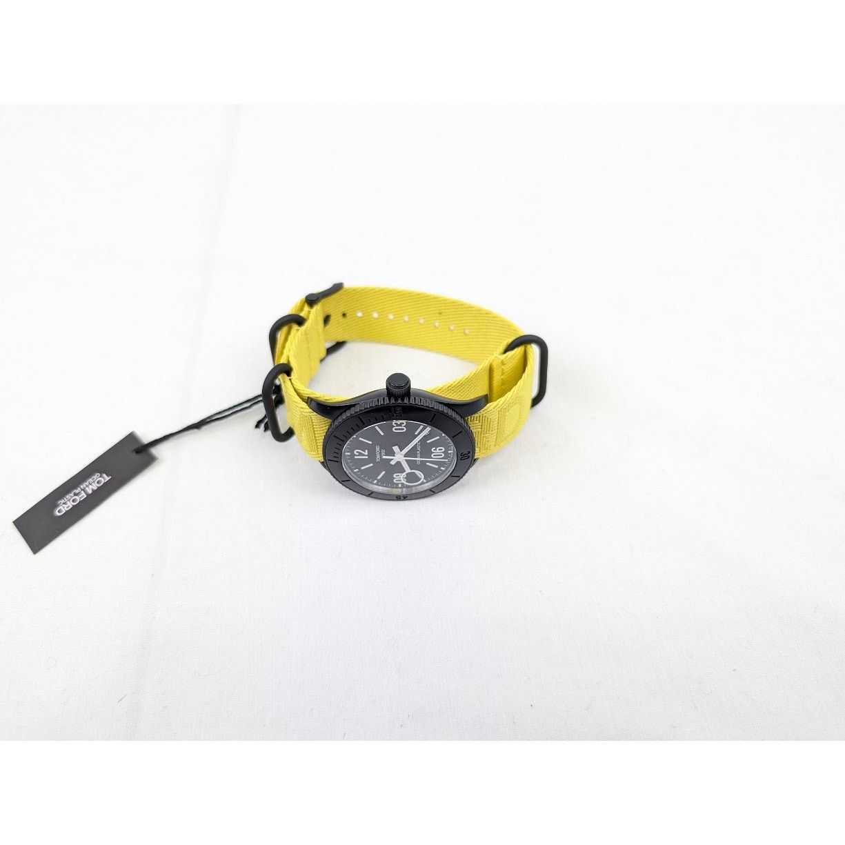 Tom Ford o1rshd1 Size: OS / Plastic Large Case Sports Watch in Yellow Size ONE SIZE - 19 Thumbnail