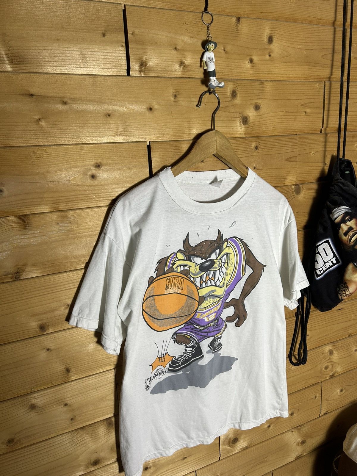 NBA Vintage NBA Los Angeles Lakers Taz t shirt Size US M / EU 48-50 / 2 - 2 Thumbnail
