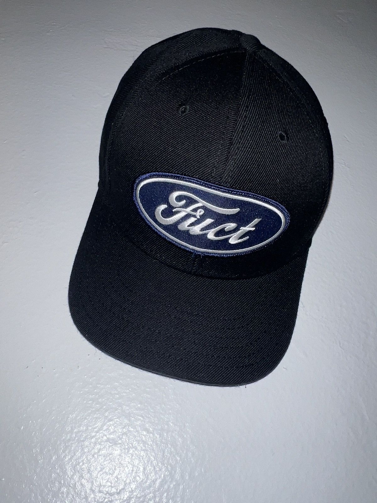image of Fuct Parody Hat in Black, Men's