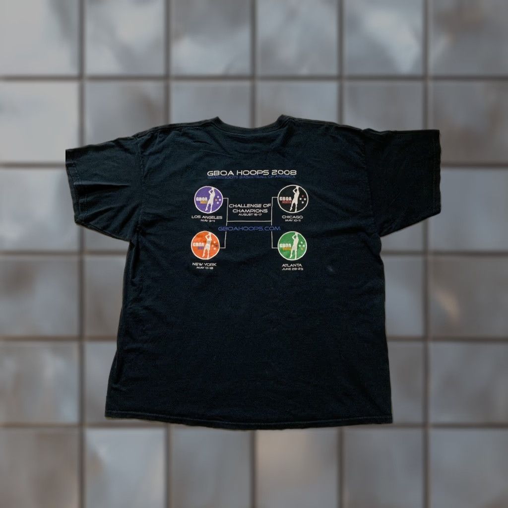 Gildan GBOA T-Shirt Sz. XL Grassroots Basketball Of America AAU Travel Hoops Tournament Size US XL / EU 56 / 4 - 1 Thumbnail