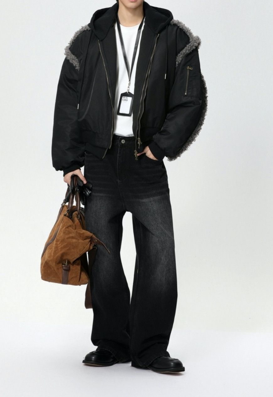 Other Men’s Raw-edged baseball jacket Size US M / EU 48-50 / 2 - 3 Thumbnail