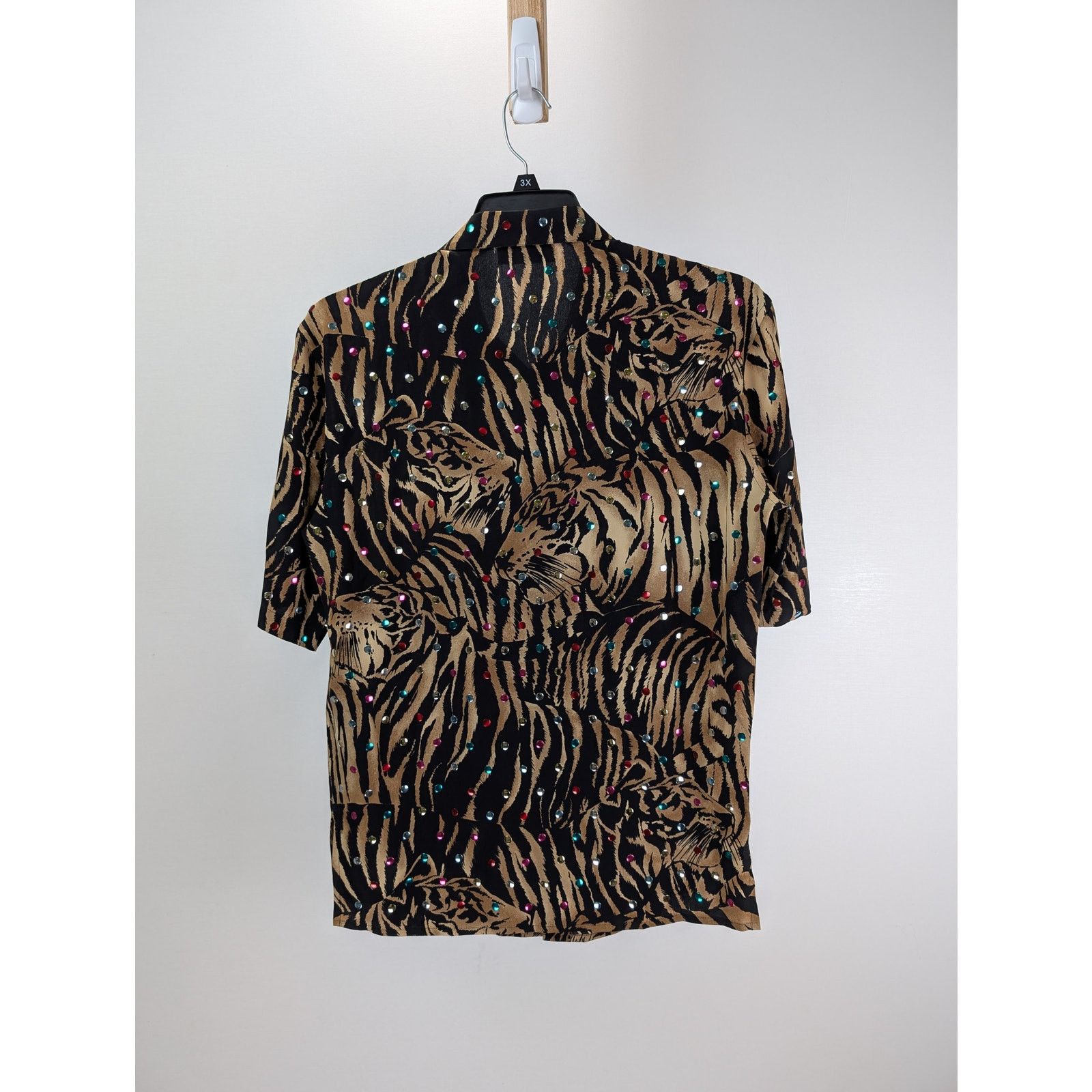 Saint Laurent Paris o1rshd1 Chemise Polo Tigre H H Button up Shirt in Multicolor Size US XS / EU 42 / 0 - 11 Thumbnail