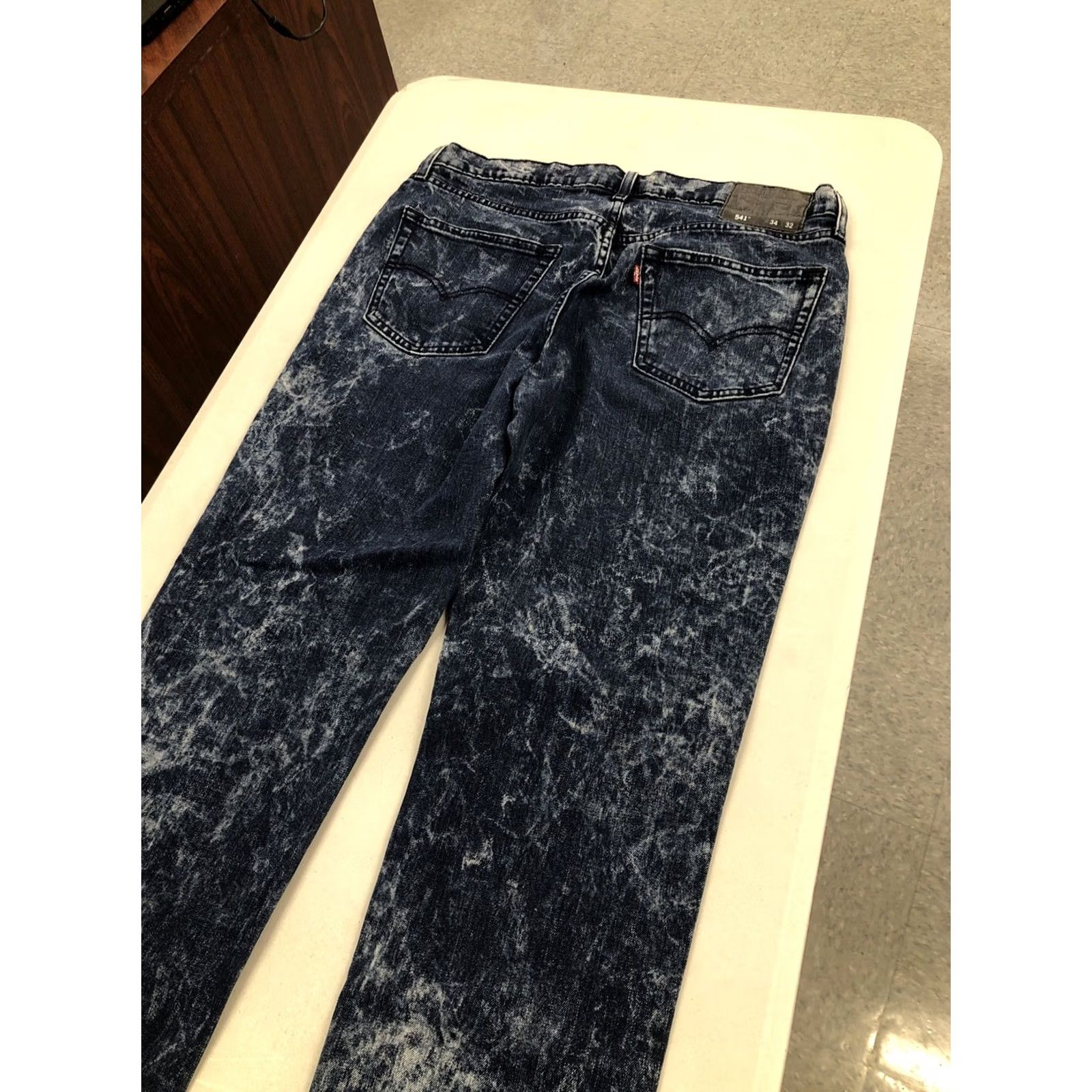 Levi's Levi's 541 Jeans Men Regular 34 30 Blue Denim Dark 5-Pocket Stretch Straight Size US 34 / EU 50 - 5 Thumbnail