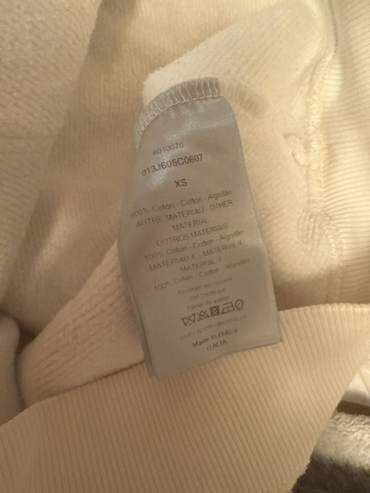 Dior Dior oblique pattern white hoodie Size US XS / EU 42 / 0 - 8 Thumbnail