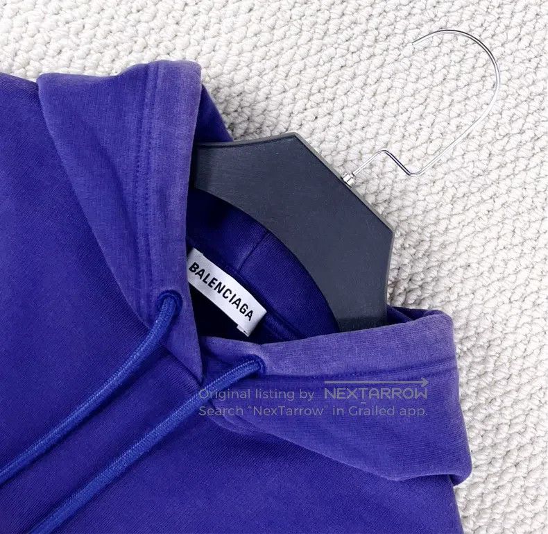Balenciaga Balenciaga Navy Blue Mailbox Alphabet Logo Hoodie Size OS Size US XS / EU 42 / 0 - 3 Thumbnail
