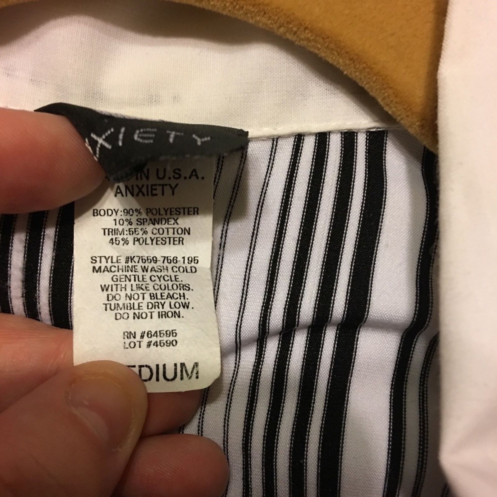 Other Anxiety black and white stripe collared shirt M Size M / US 6-8 / IT 42-44 - 9 Thumbnail