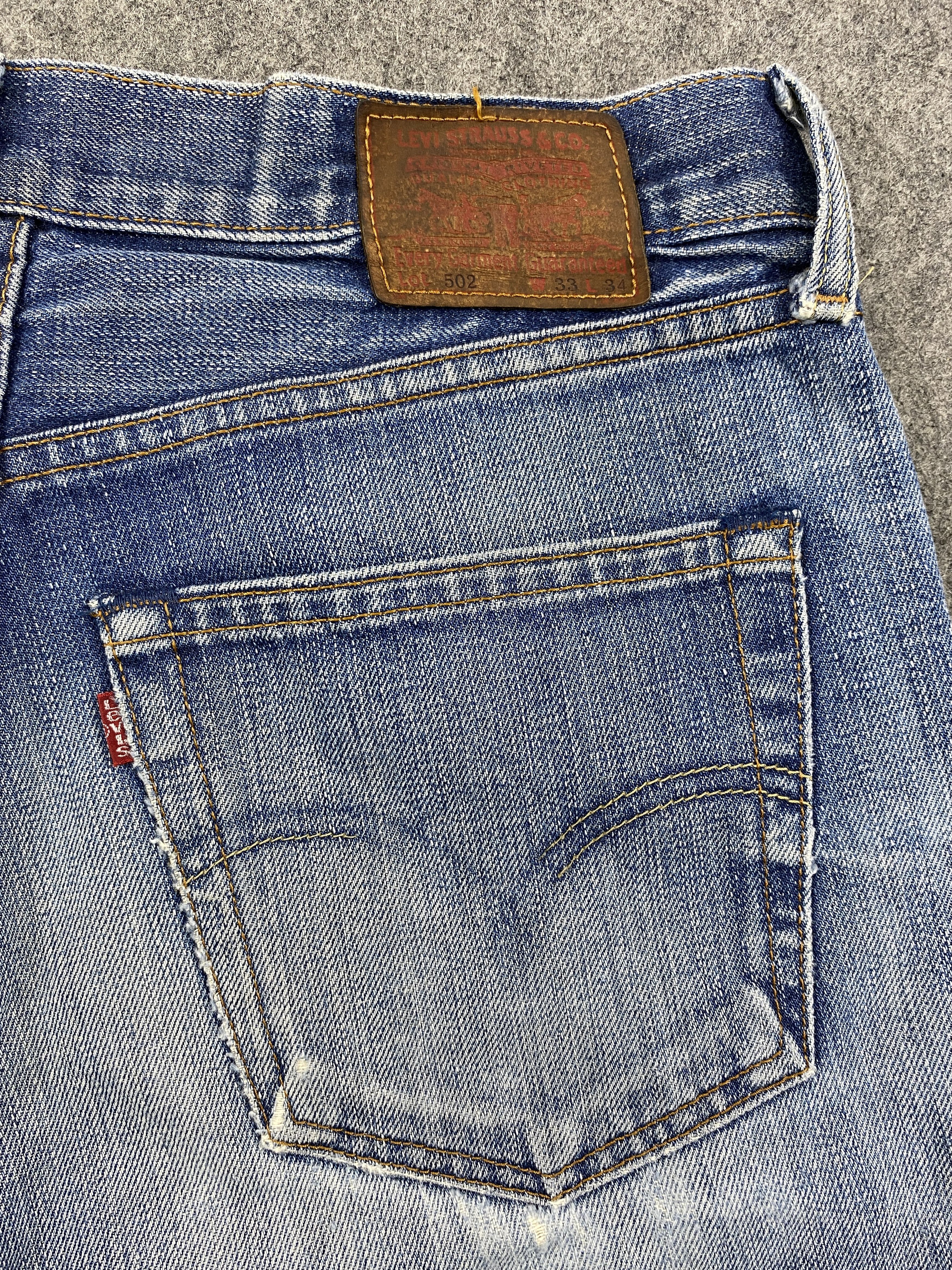 Levi's Distressed Blue Vintage Levi's 502 33x32 Denim -JN2153 Size US 33 - 10 Thumbnail