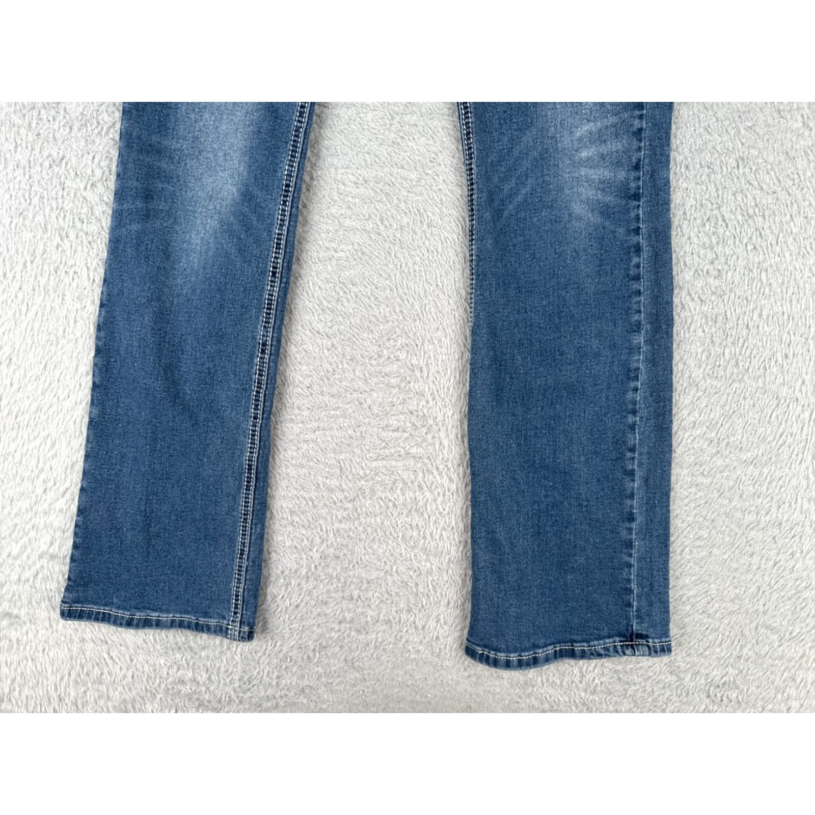 Vintage Misslook Jeans Womens Small Blue Bootcut Denim Mid Rise Cotton Blend 25x28 Size 28" / US 6 / IT 42 - 2 Thumbnail
