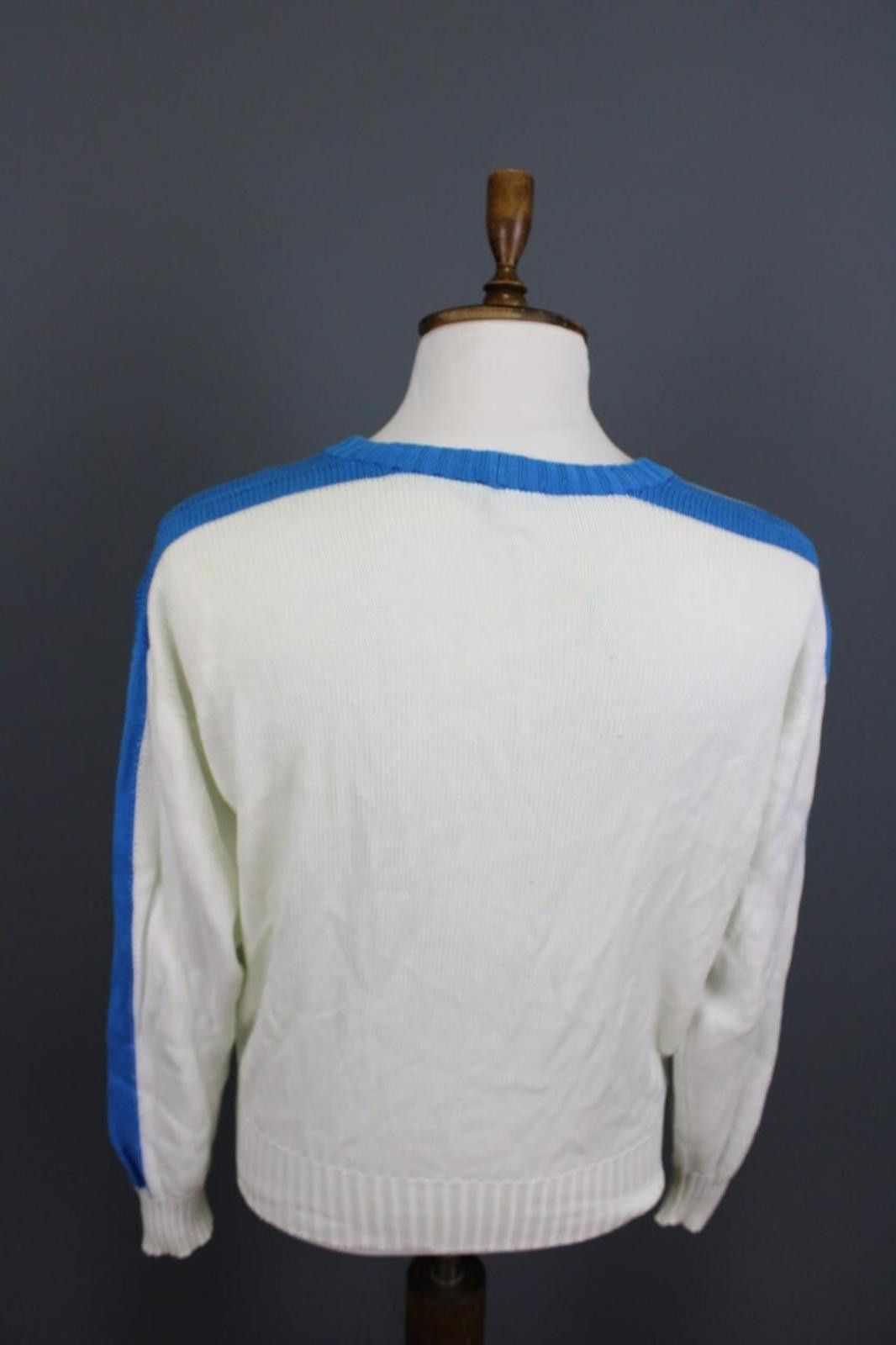 Ermenegildo Zegna Ermenegildo Zegna White Striped Cardigan Sweater Size 50 Size US M / EU 48-50 / 2 - 10 Thumbnail