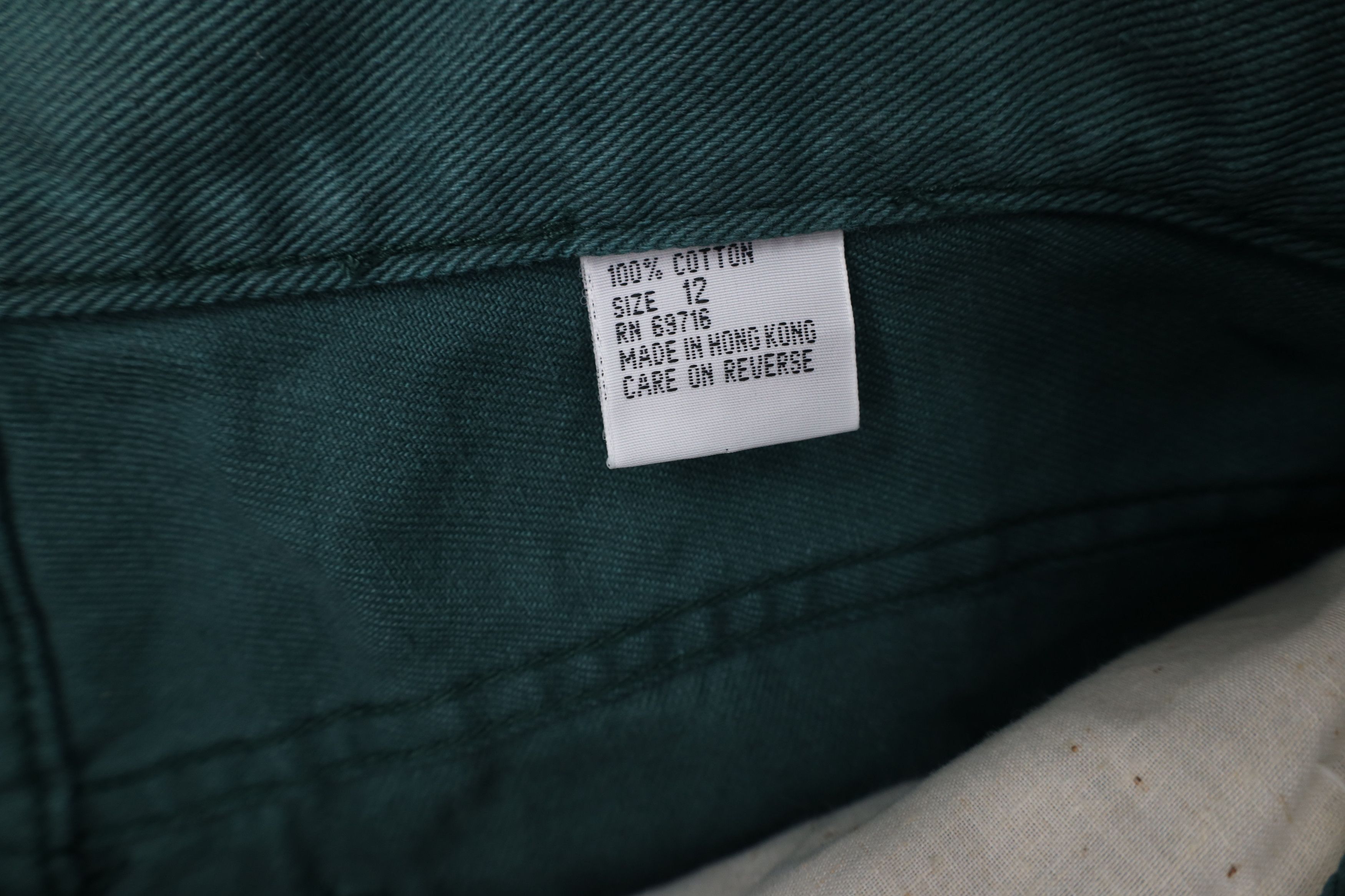Vintage Deadstock Vintage 90s Streetwear Jean Shorts Jorts Green Size 34" / US 12 / IT 48 - 7 Thumbnail