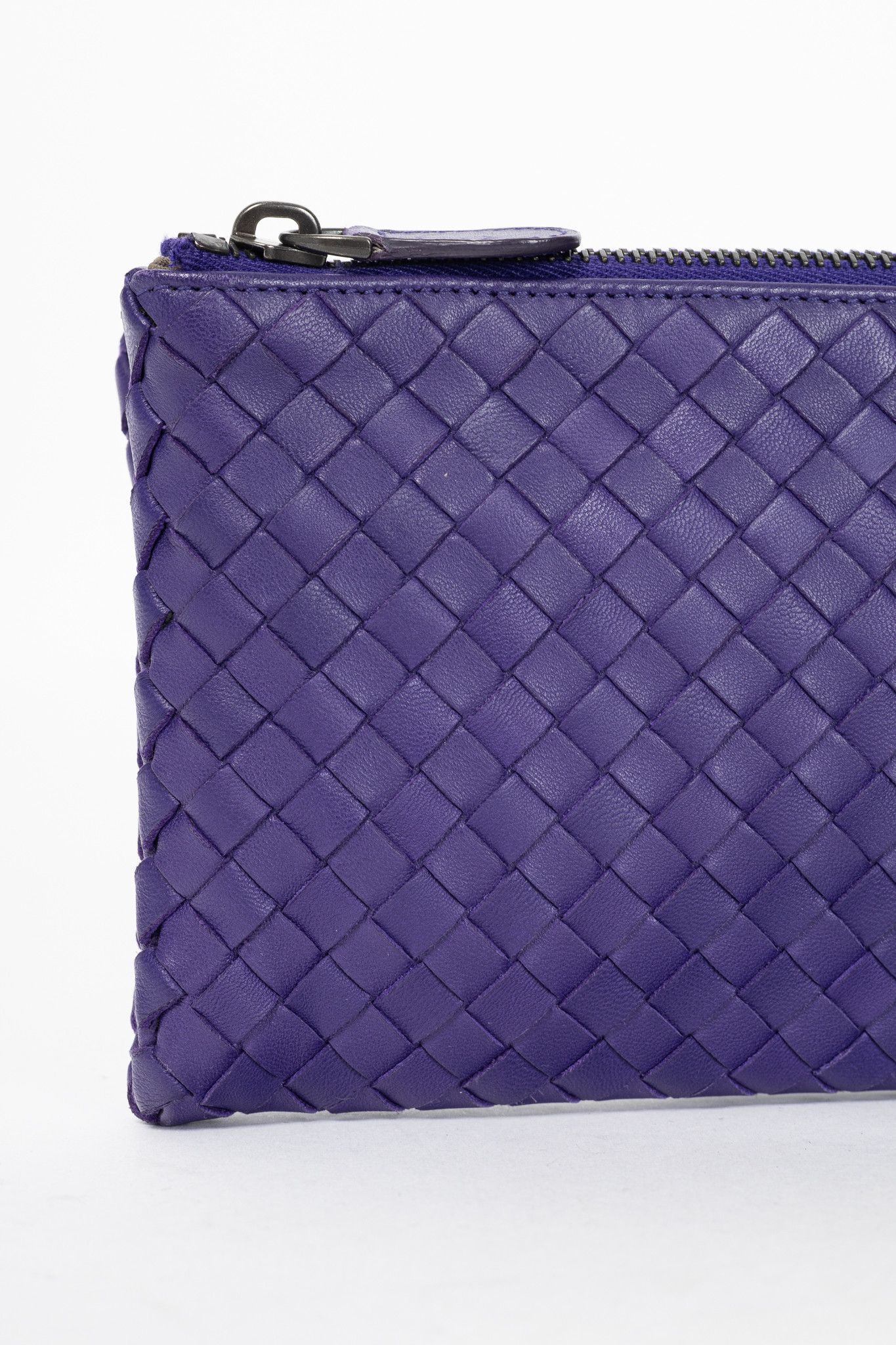 Bottega Veneta Bottega Veneta Purple Nappa Intrecciato Bifold Clutch Size ONE SIZE - 6 Thumbnail