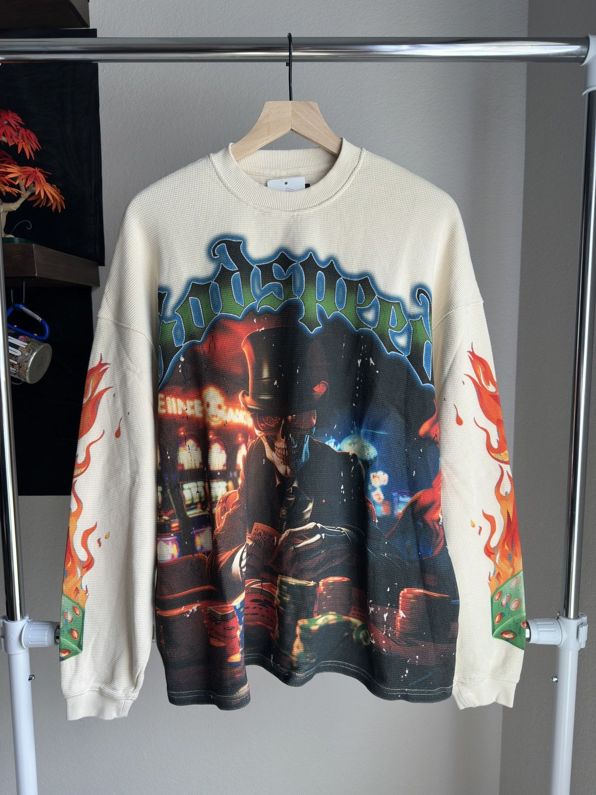 Godspeed Life’s a Gamble Thermal Long Sleeve Tee Bone Size US L / EU 52-54 / 3 - 1 Thumbnail