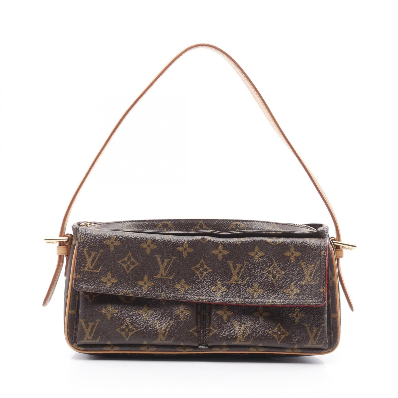 Louis Vuitton Louis Vuitton Vivasite Mm Monogram Coated Canvas Shoulder Bag Canvas Shoulder Bag M51164 in Brown, Women's