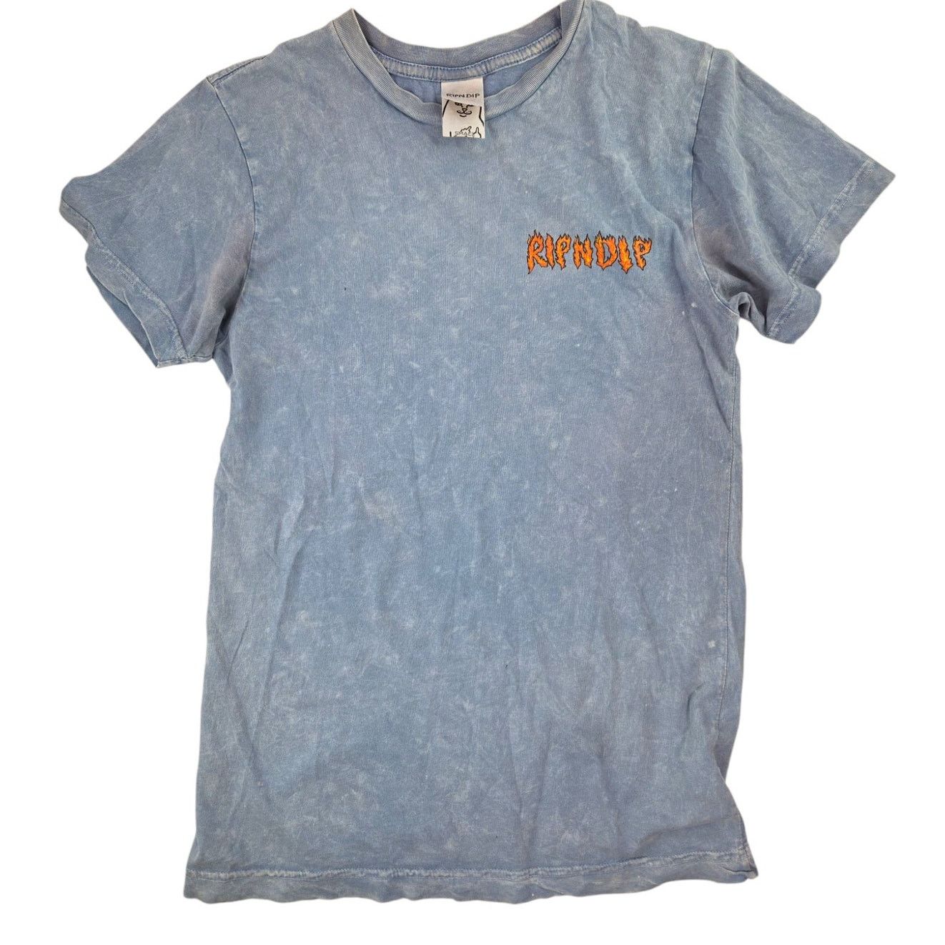 RIPNDIP RipNDip | Light Blue Man on Fire T-shirt | Size Small Size US S / EU 44-46 / 1 - 1 Thumbnail