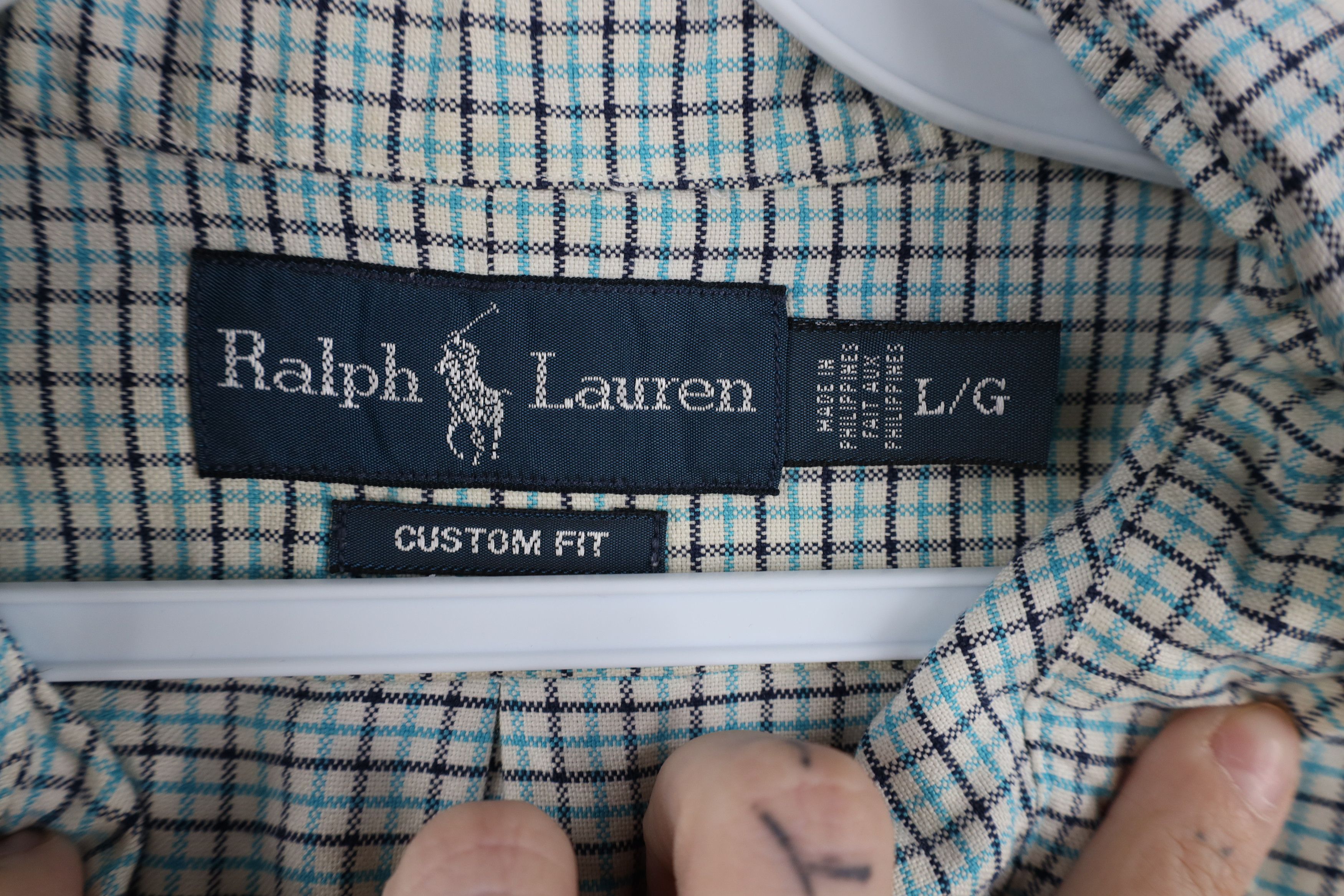 Polo Ralph Lauren Vintage 90s Ralph Lauren Custom Fit Button Down Shirt Plaid Size US L / EU 52-54 / 3 - 6 Thumbnail