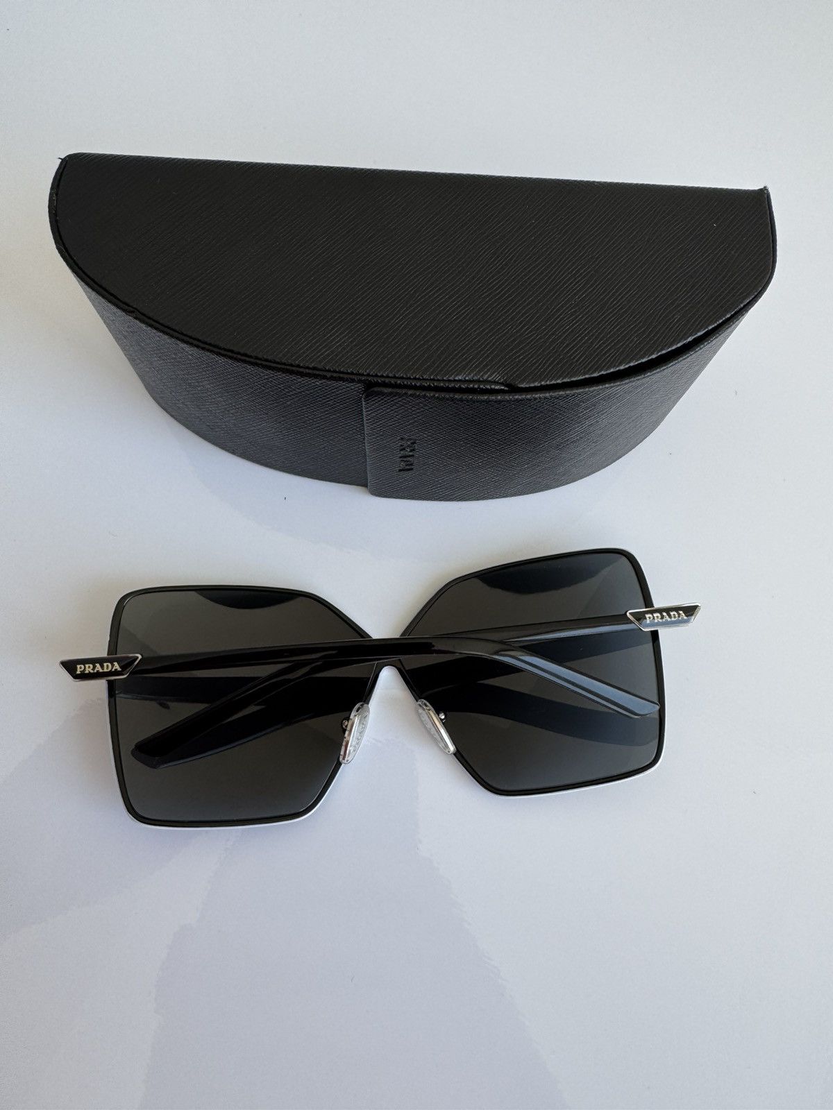 Prada Prada Sunglasses SPR Black Shield Gradient Designer Size ONE SIZE - 9 Thumbnail