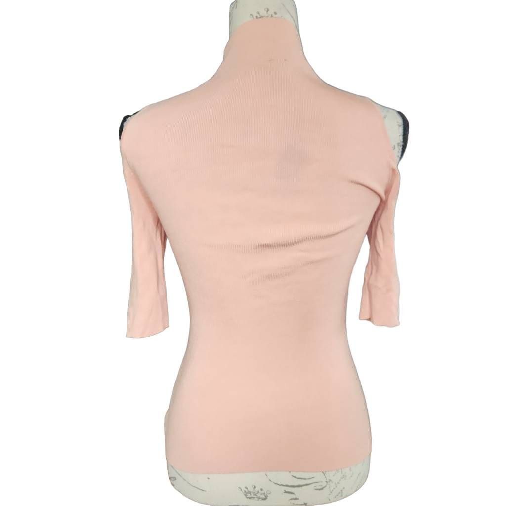 Express Express Women's Size Small Pink Chest Cutout Cold Shoulder K Size S / US 4 / IT 40 - 6 Thumbnail