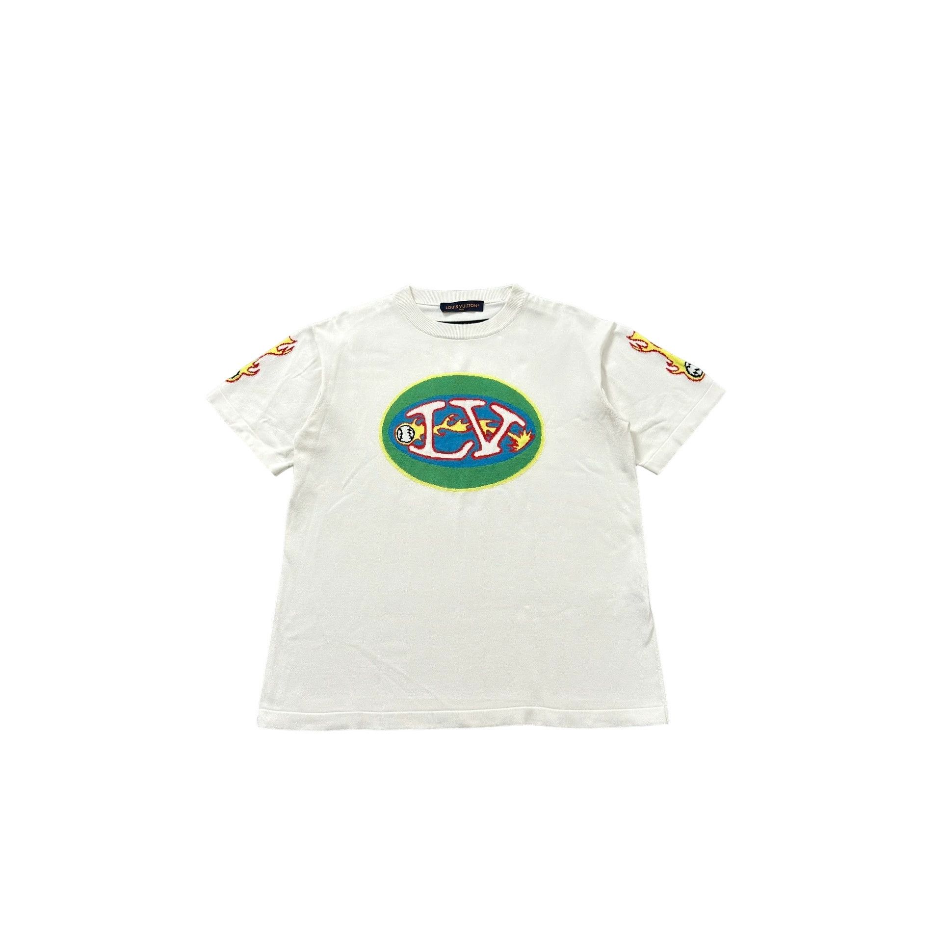 Louis Vuitton Louis Vuitton Flame Knit Short Sleeve T-Shirt Size L Size US L / EU 52-54 / 3 - 1 Thumbnail