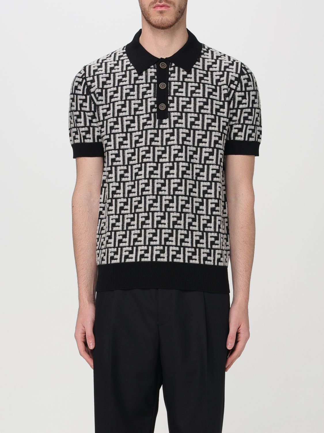 Fendi Fendi Polo Shirt Men Black | Grailed