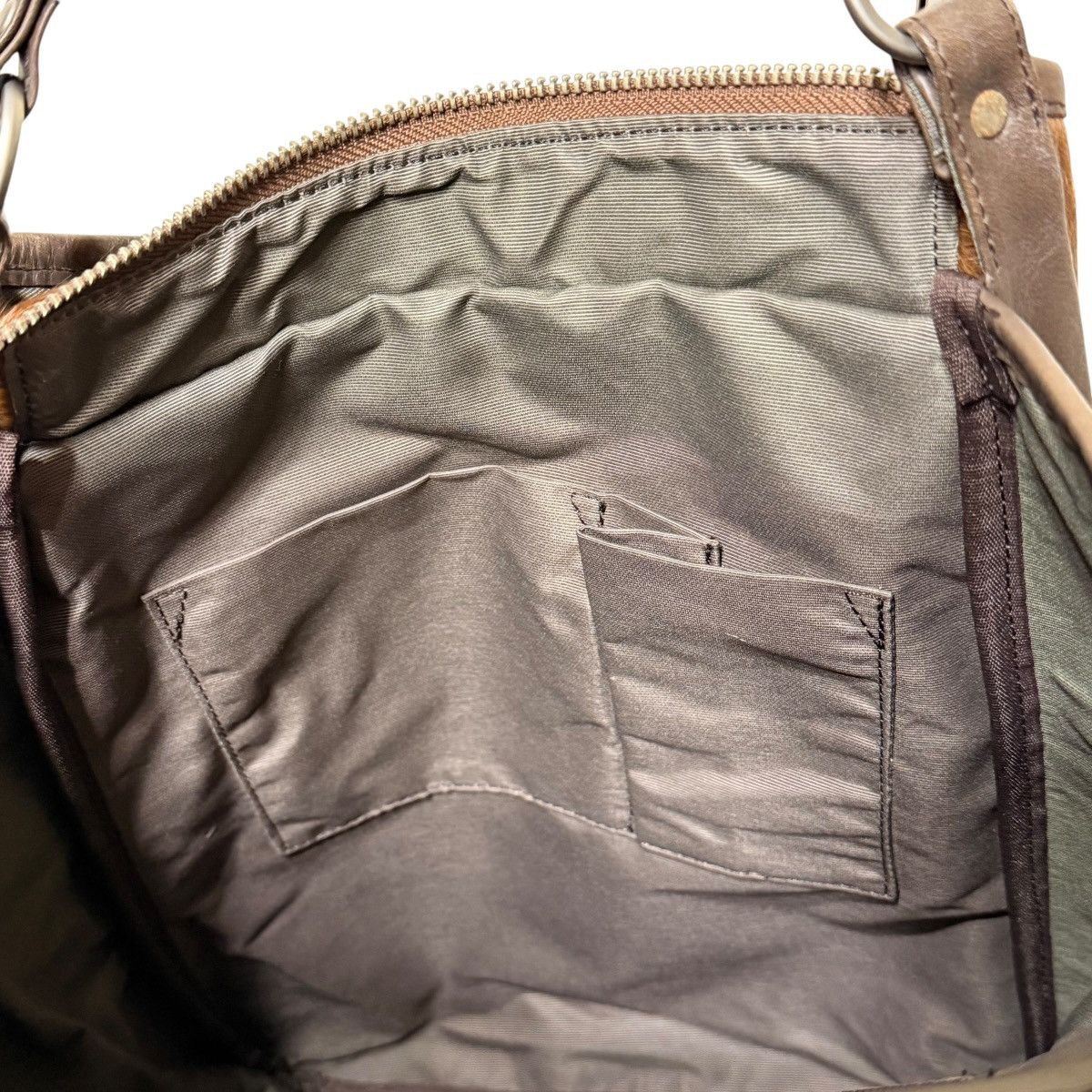 Yohji Yamamoto 761 Yohji Yamamoto Y'SACCS bag brown calf hair leather Size ONE SIZE - 7 Thumbnail