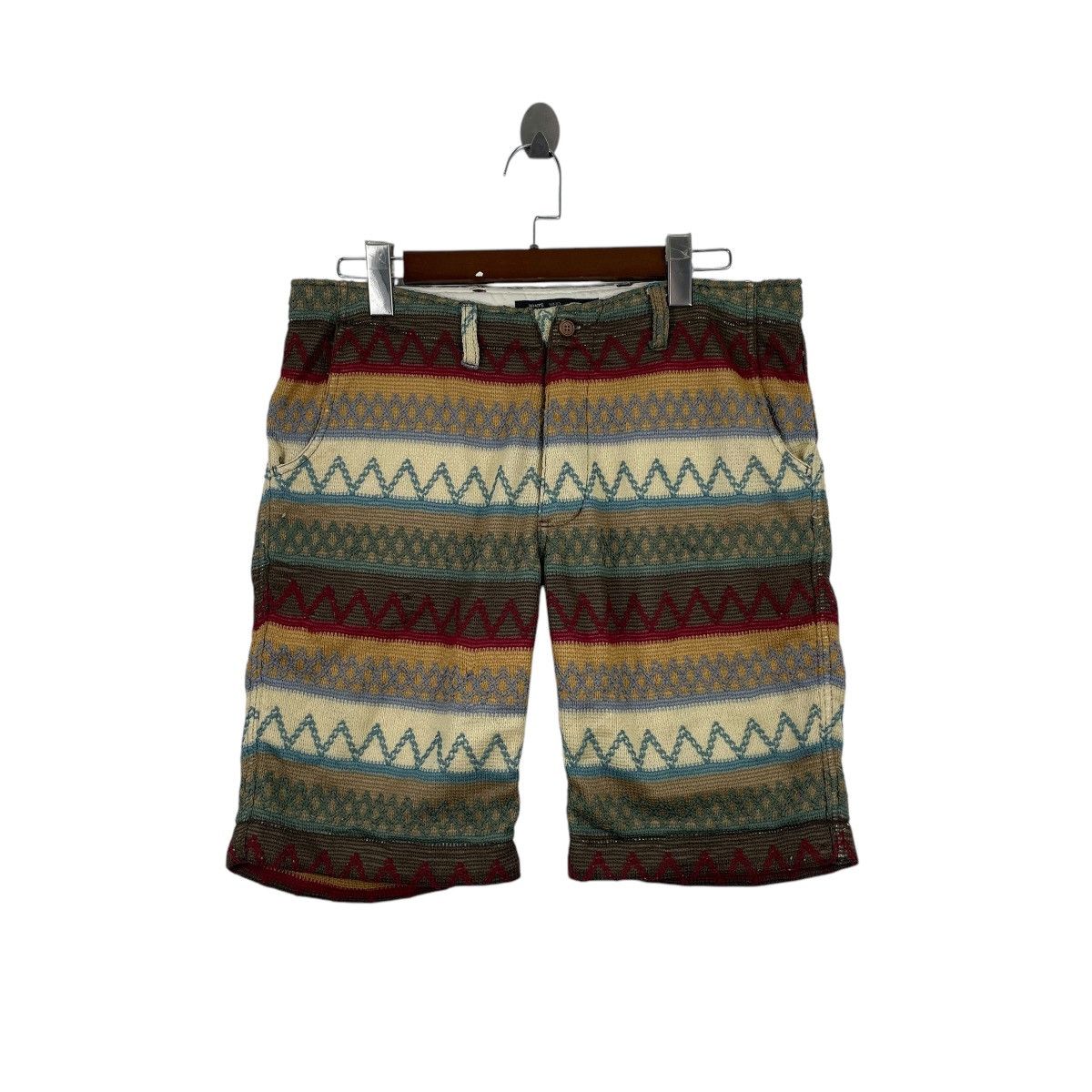 Japanese Brand Who's Who Gallery Japan Native Navajo Short Pants Size US 36 / EU 52 - 1 Thumbnail