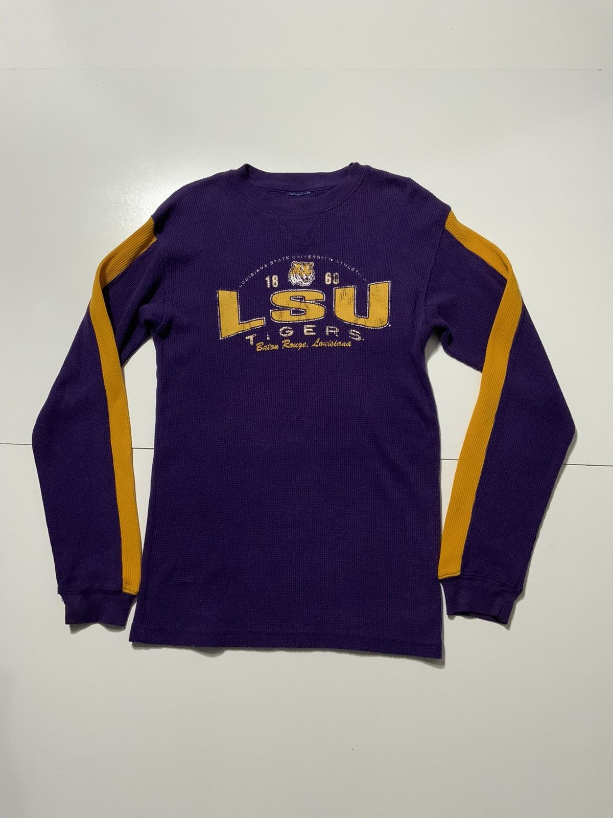 NCAA Louisiana State LSU Tigers Waffle Knit Thermal L/S Shirt Size US S / EU 44-46 / 1 - 1 Thumbnail
