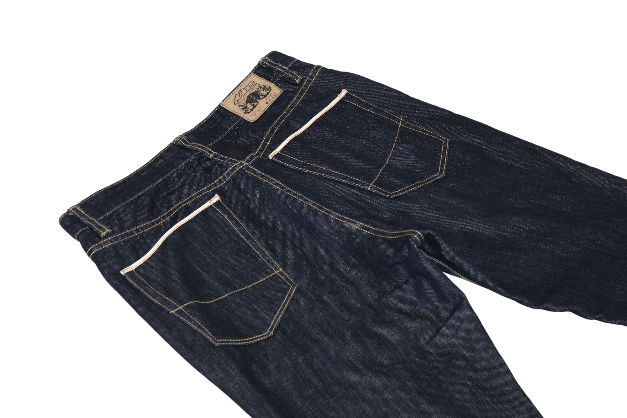 Alpinestars Vtg Alpinestars Rigid Selvedge Raw Denim Baggy Jeans Size US 34 / EU 50 - 12 Thumbnail