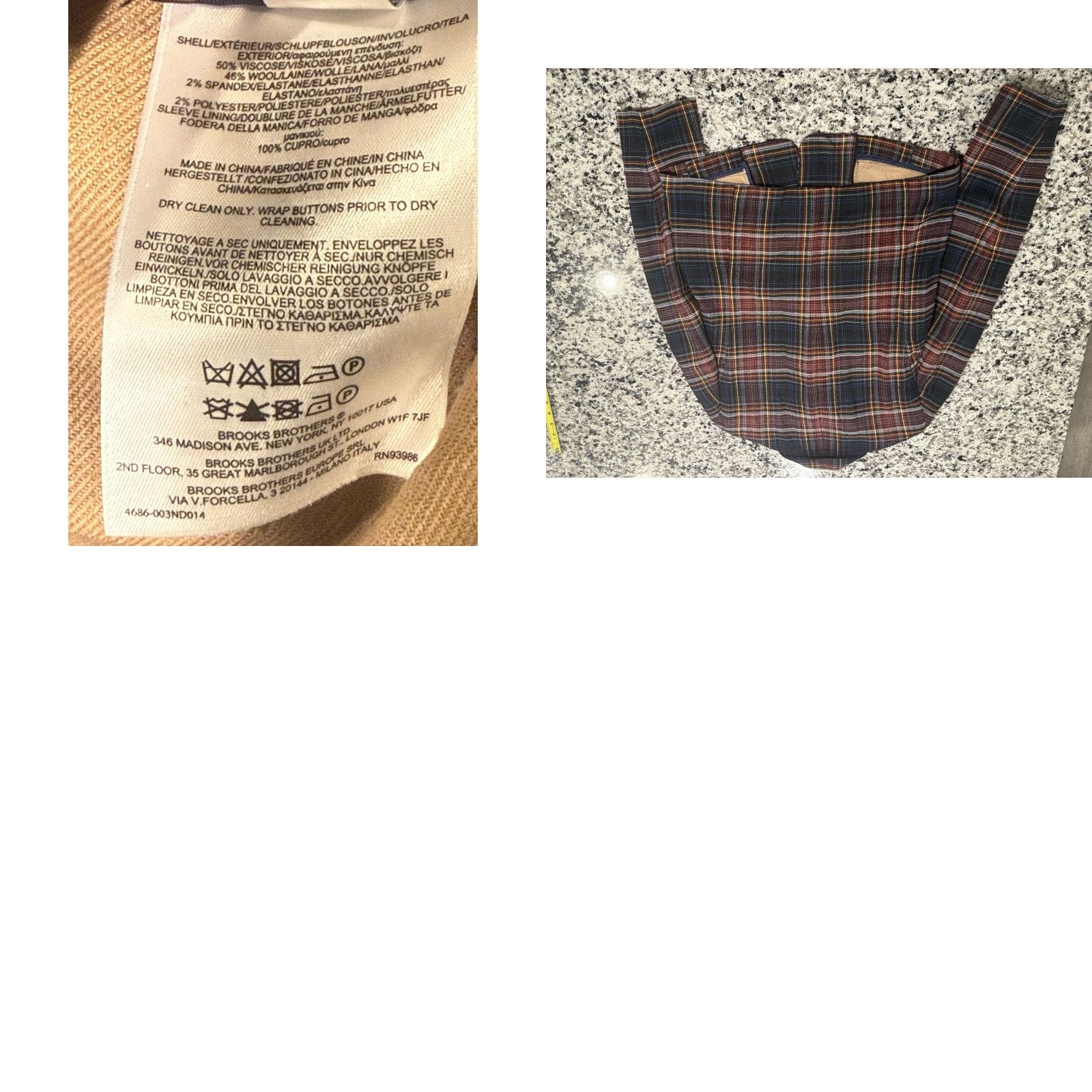 Brooks Brothers VINTAGE Brooks Brothers Blazer Jacket Plaid Wool Blend Size 8 Classic Size M / US 6-8 / IT 42-44 - 8 Thumbnail