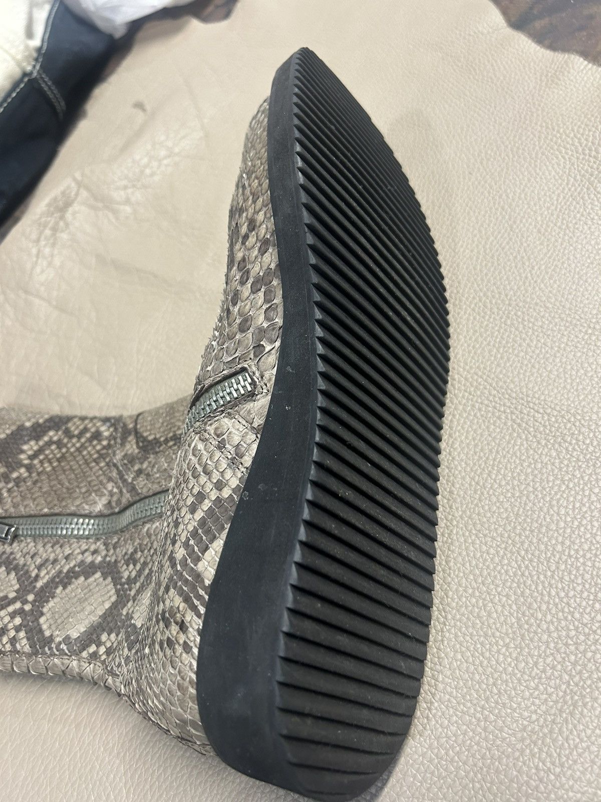 Rick Owens RICK OWENS PYTHON SNAKE CREEPER BOOTS RARE Size US 9.5 / EU 42-43 - 4 Thumbnail