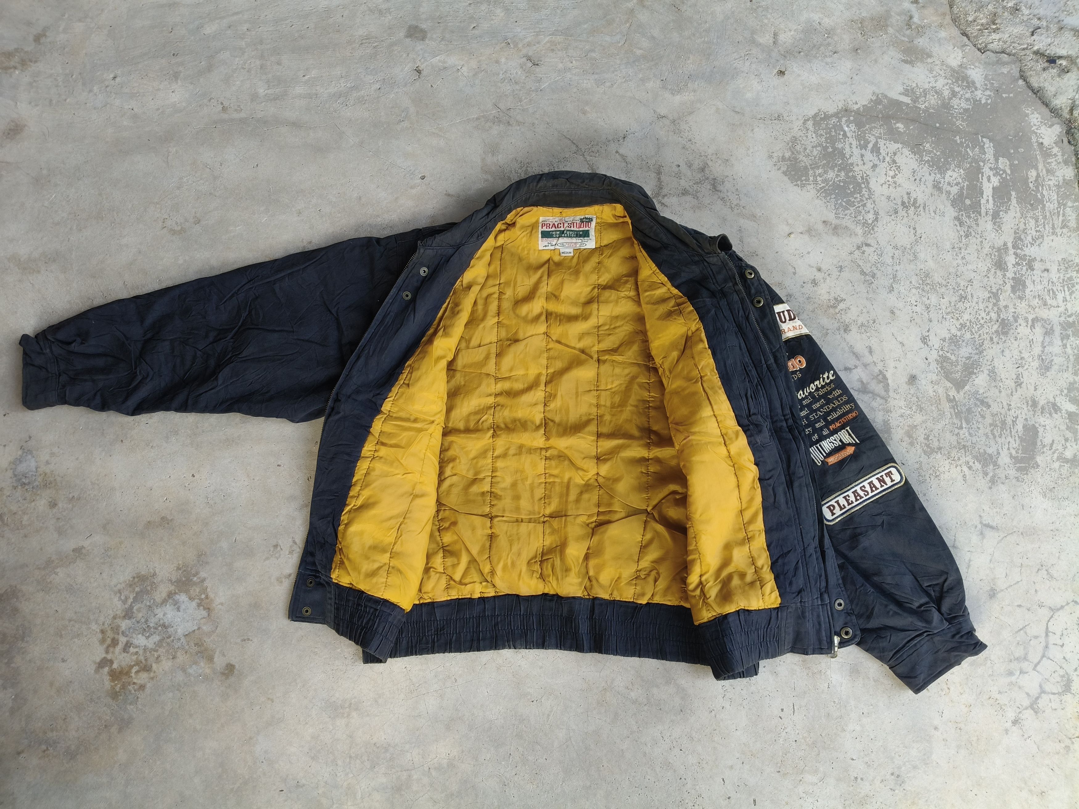 Japanese Brand Vintage PRACT STUDIO Bomber Jacket Style Size US M / EU 48-50 / 2 - 7 Thumbnail