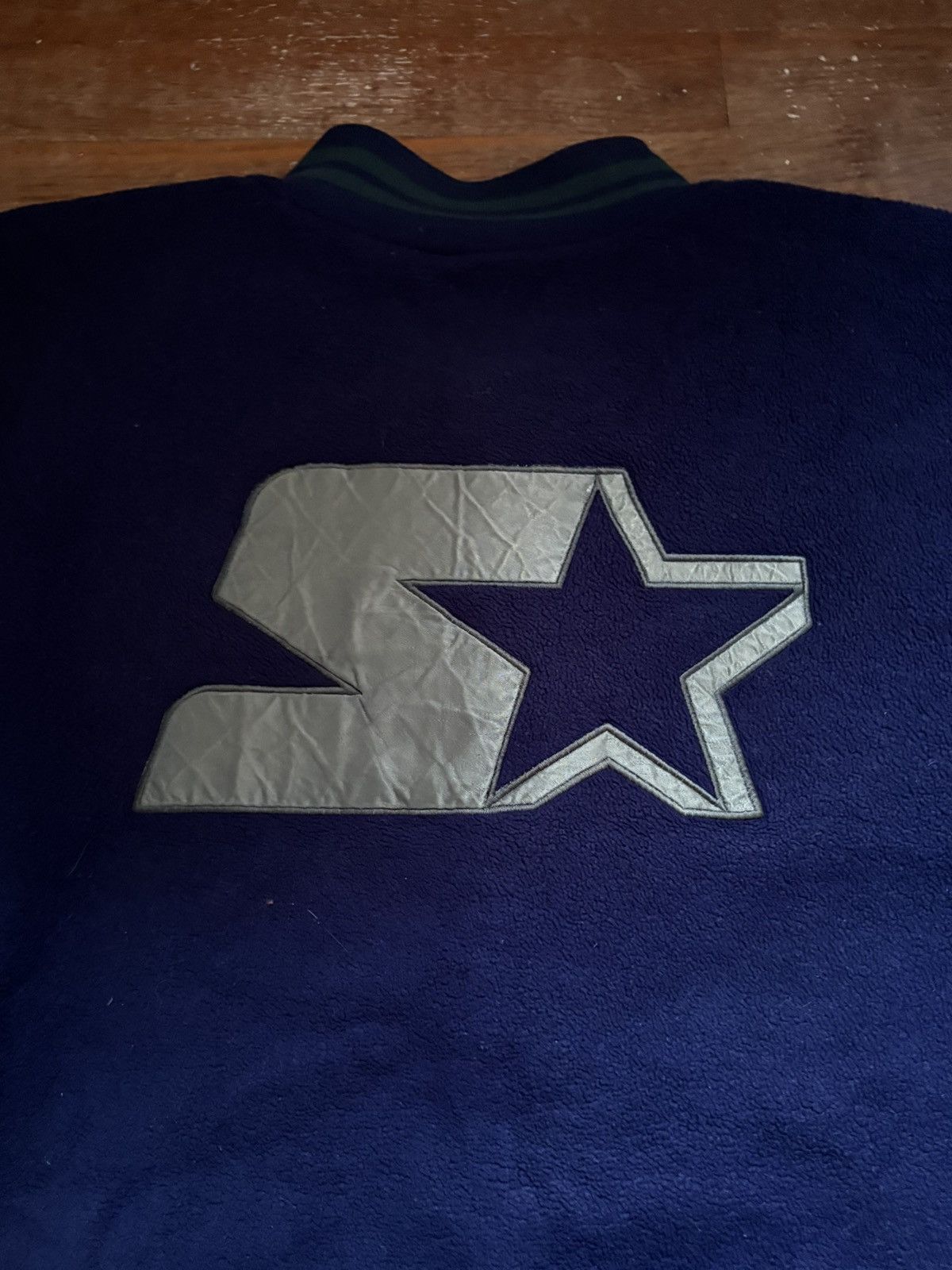 Starter × Vintage STARTER Reversible Fleece Varsity Jacket Size US XL / EU 56 / 4 - 5 Thumbnail