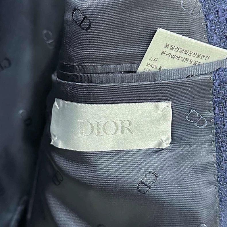 Dior Solid Double Breasted Blazer by Dior-2505 Size US L / EU 52-54 / 3 - 4 Thumbnail
