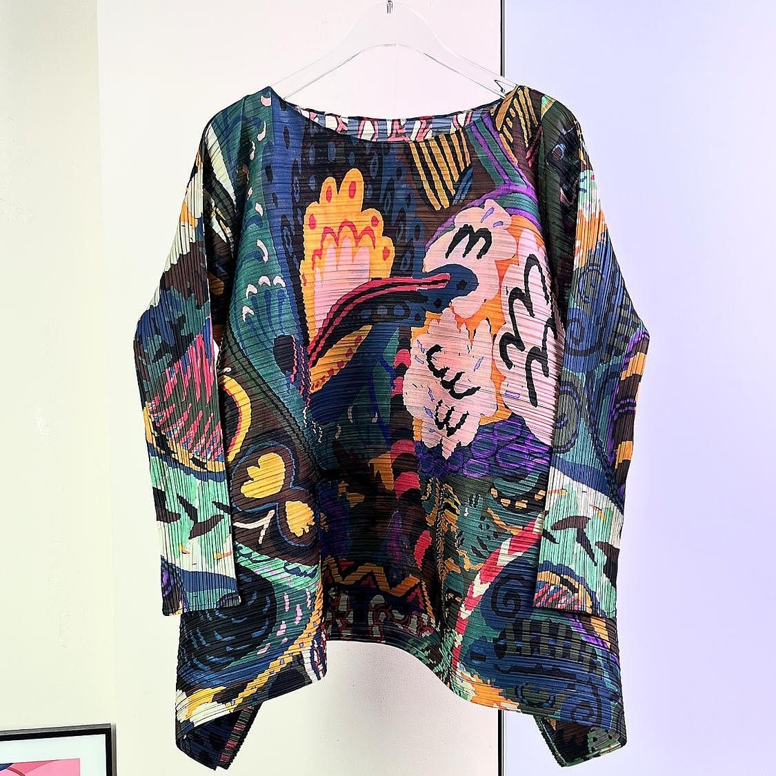 Pleats Please Issey Miyake Pleats Please Issey Miyake Printed Pleated Top Size M Size M / US 6-8 / IT 42-44 - 1 Thumbnail