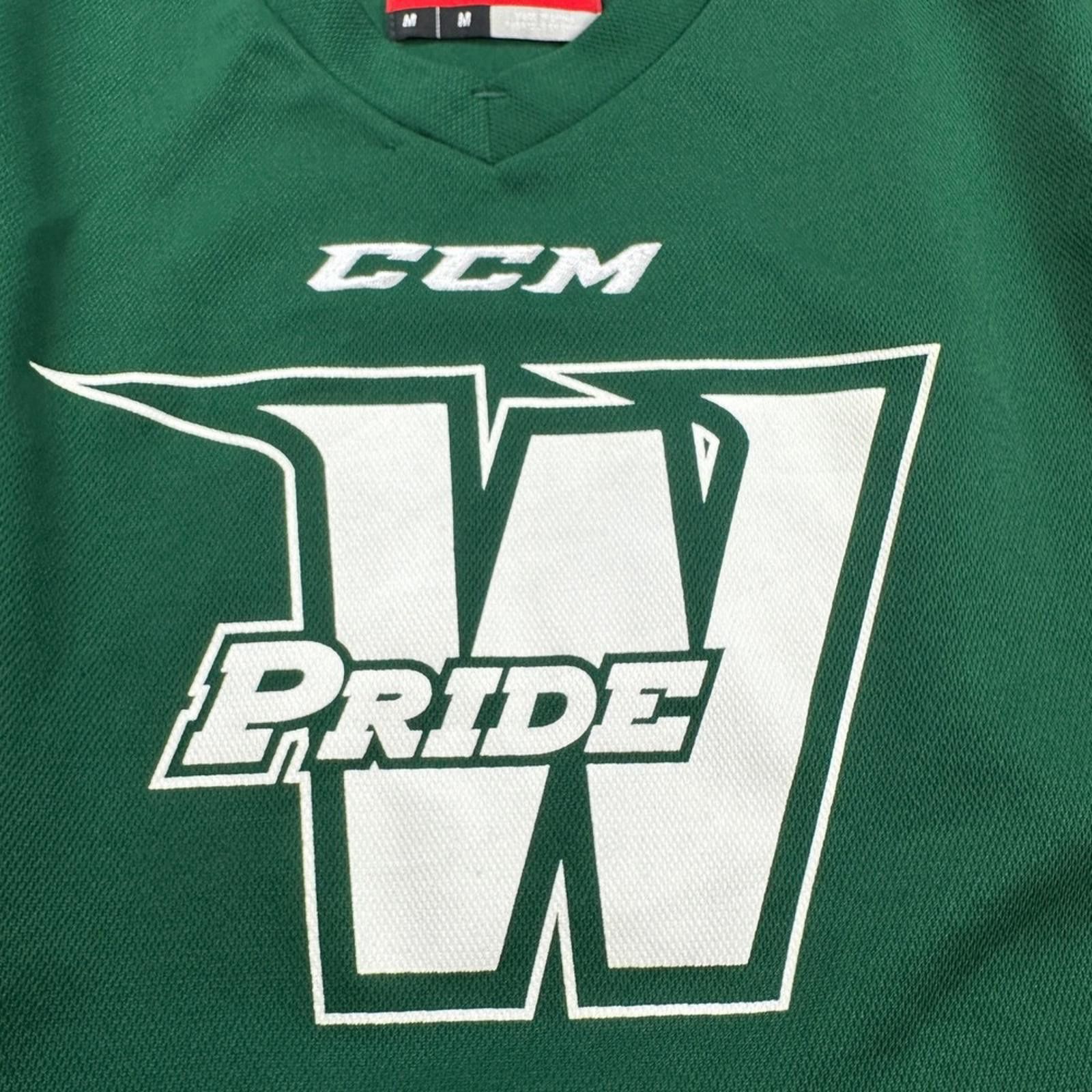 Ccm CCM Hockey Jersey Mens M Practice Training Green Long Sleeve Size US M / EU 48-50 / 2 - 4 Thumbnail