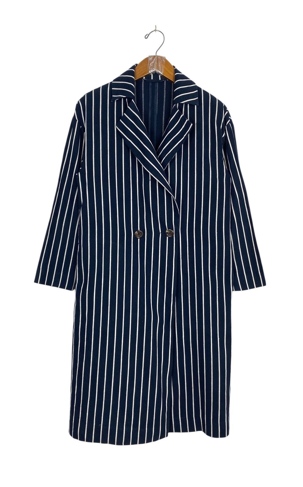 GU Rare‼️ Gu Linen Stripe Long Coat Size S / US 4 / IT 40 - 1 Thumbnail