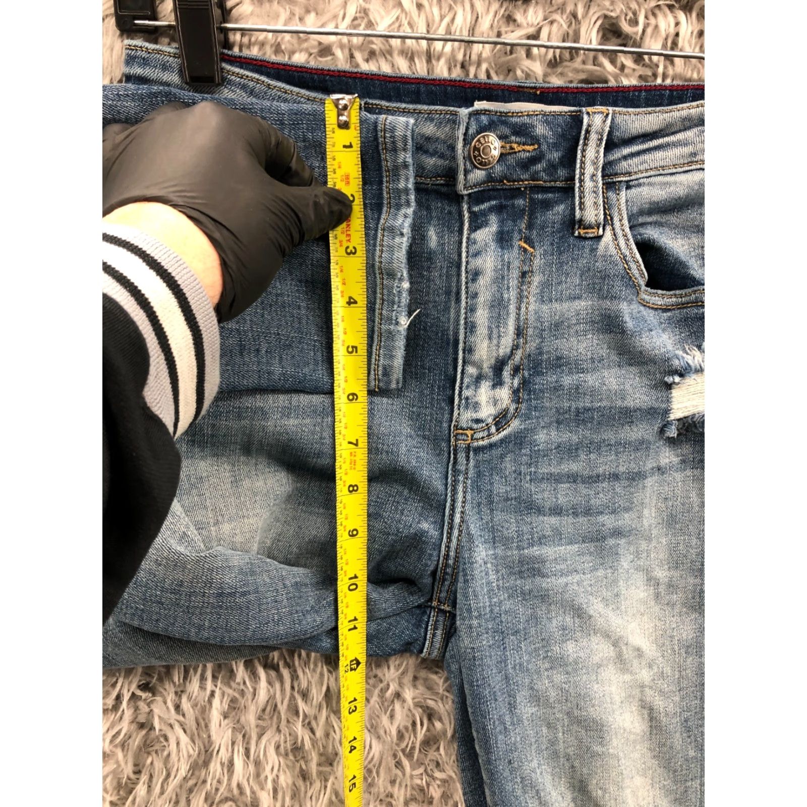 Vintage Cello Jeans High Rise Skinny Juniors Size 7 Medium Wash Blue Size 28" / US 6 / IT 42 - 4 Thumbnail