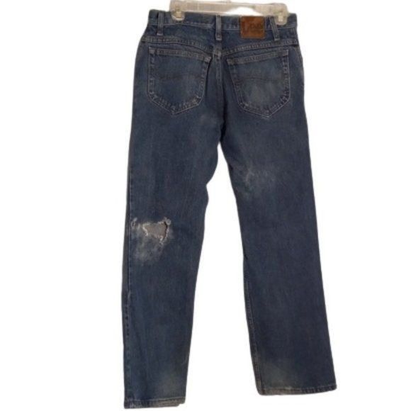 Lee Lee 31x30 Jeans Mens Regular Fit Vintage Denim Blue Distress Size US 31 - 8 Thumbnail
