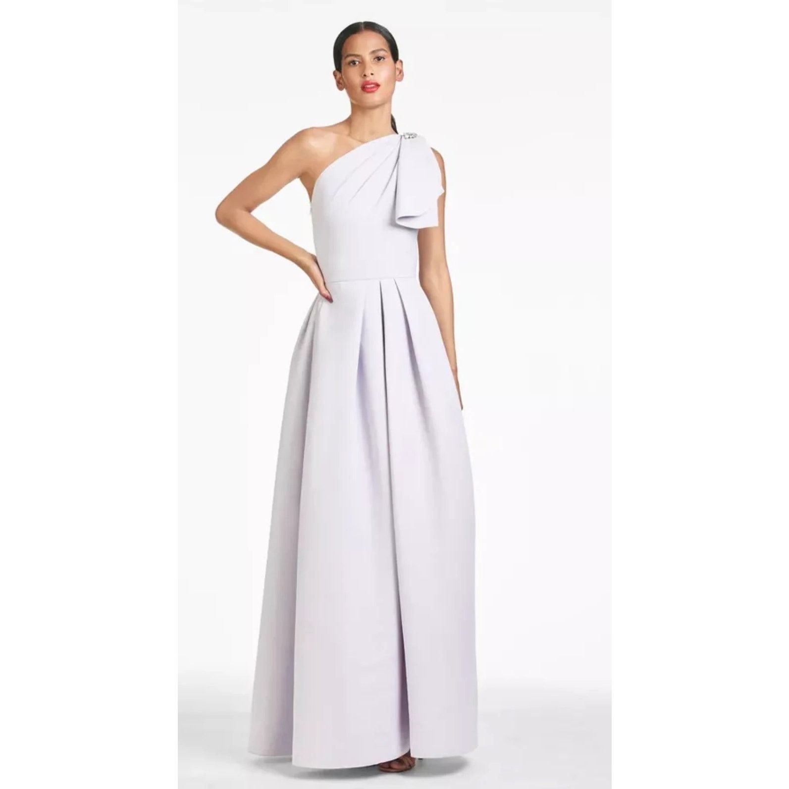 Sachin & Babi Sachin & Babi Martina One-Shoulder Gown Wedding Dress size 8 Size M / US 6-8 / IT 42-44 - 17 Thumbnail