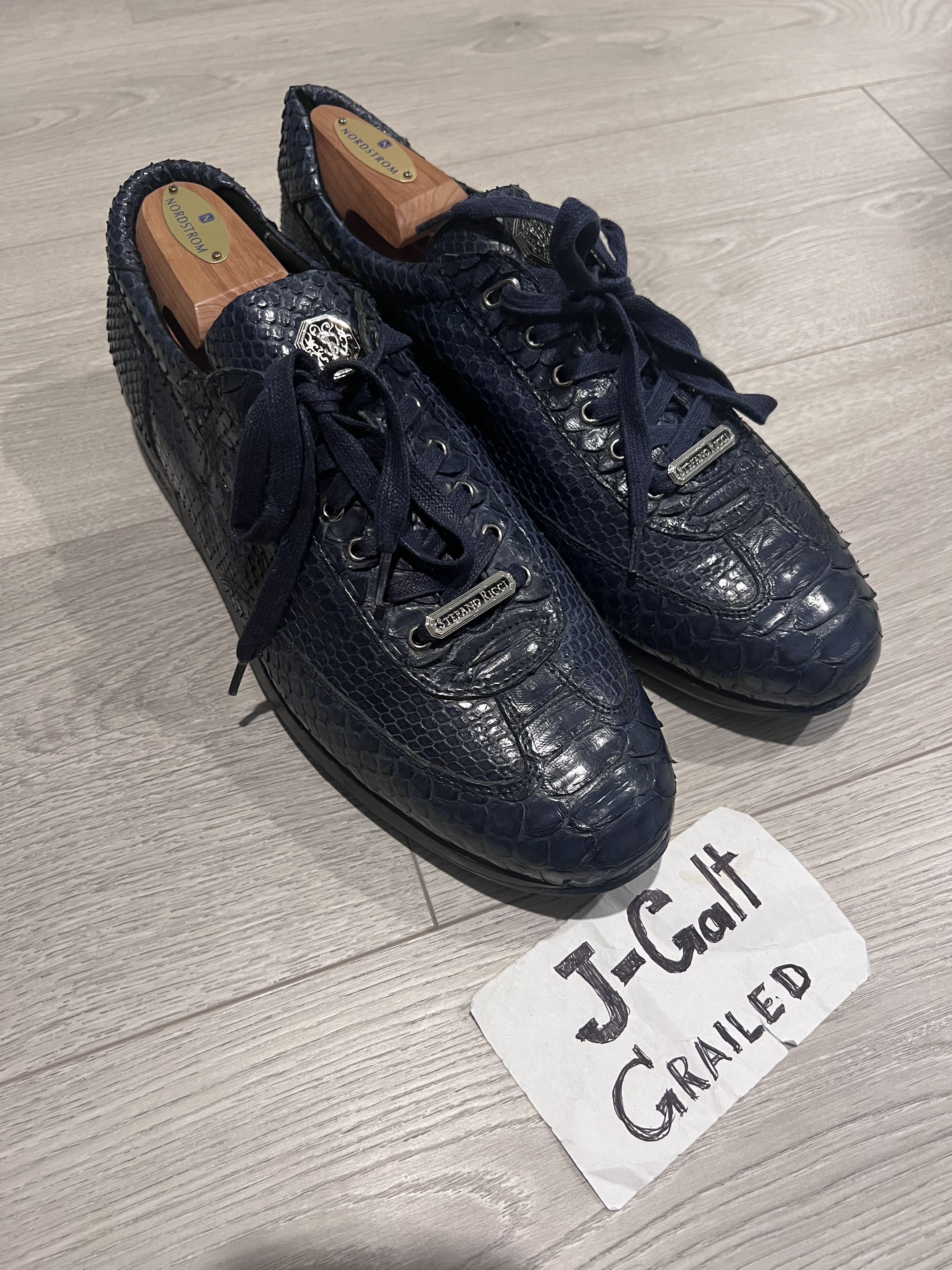 Stefano Ricci Stefano Ricci Ostrich sneakers! Rare! Size US 9 / EU 42 - 1 Thumbnail