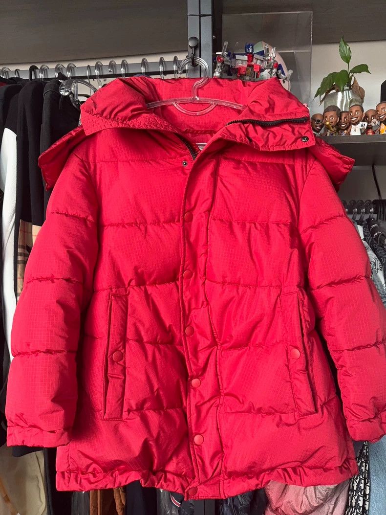 Balenciaga size 34 Red back collar embroidered monogram log