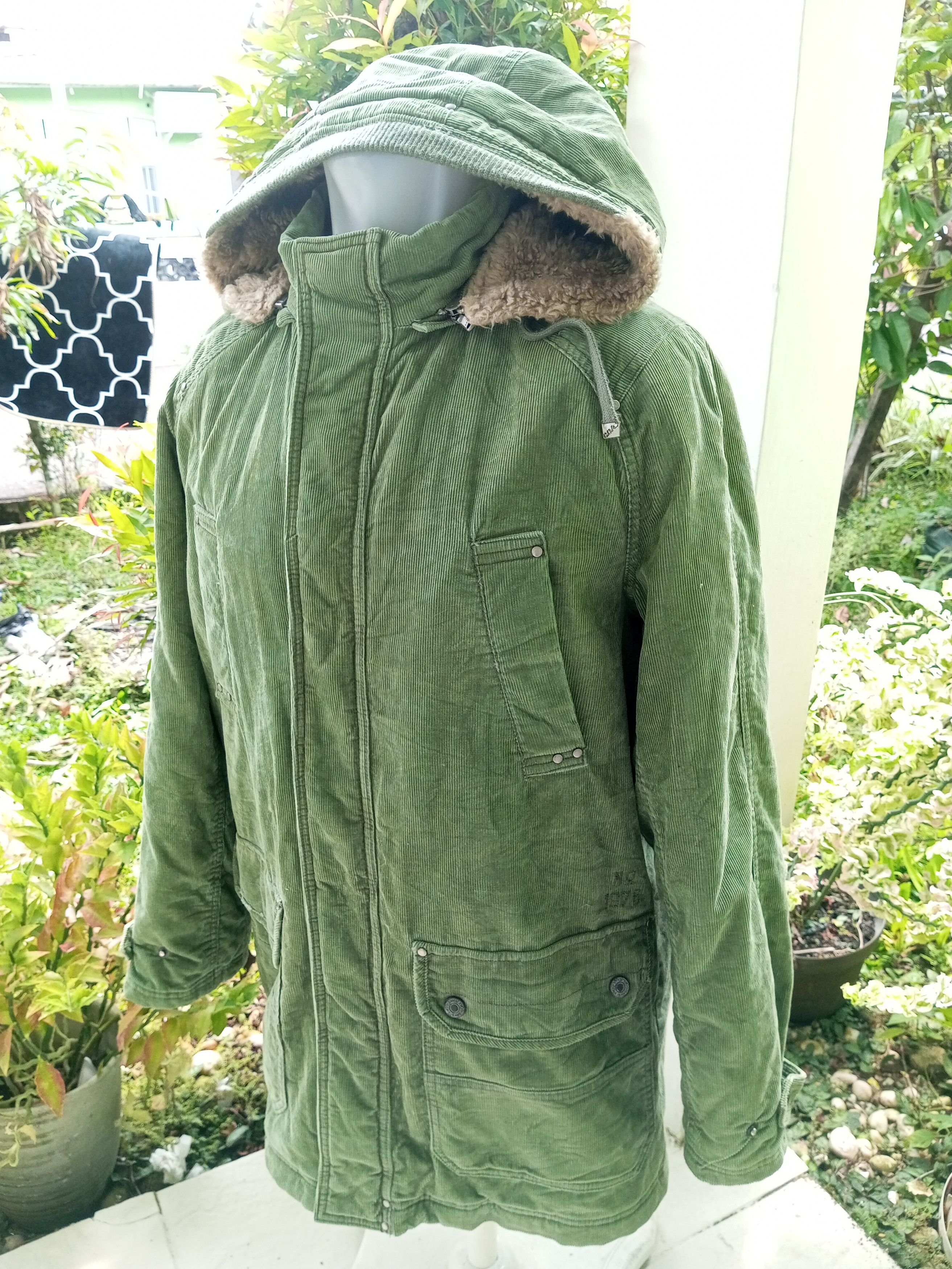 Japanese Brand C.O.AX Fur Corduroy Removable Hoodie Jacket Size US XL / EU 56 / 4 - 2 Thumbnail