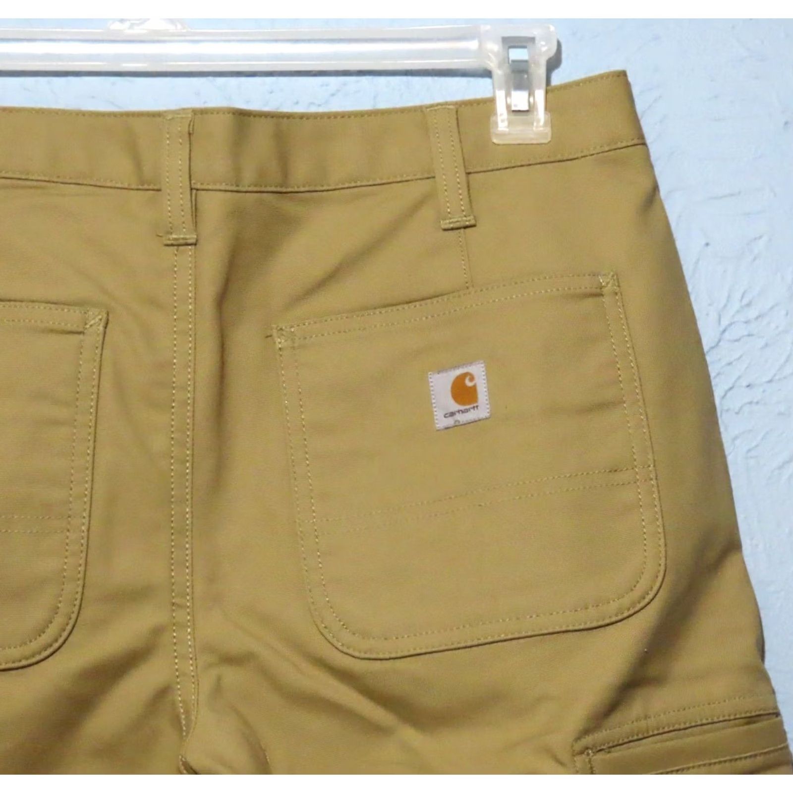 Carhartt Carhartt Women's 12 Rugged Flex Loose Fit Cargo Shorts Tan Size 34" / US 12 / IT 48 - 7 Thumbnail